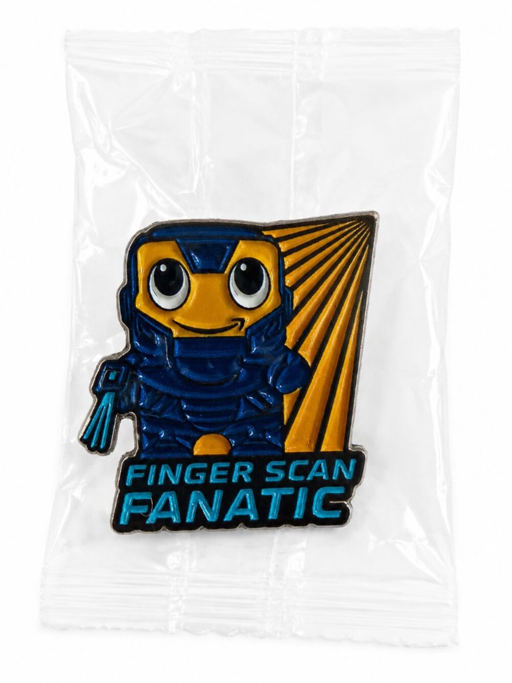 Amazon Peccy Finger Scan Fanatic Employee Enamel Pin New